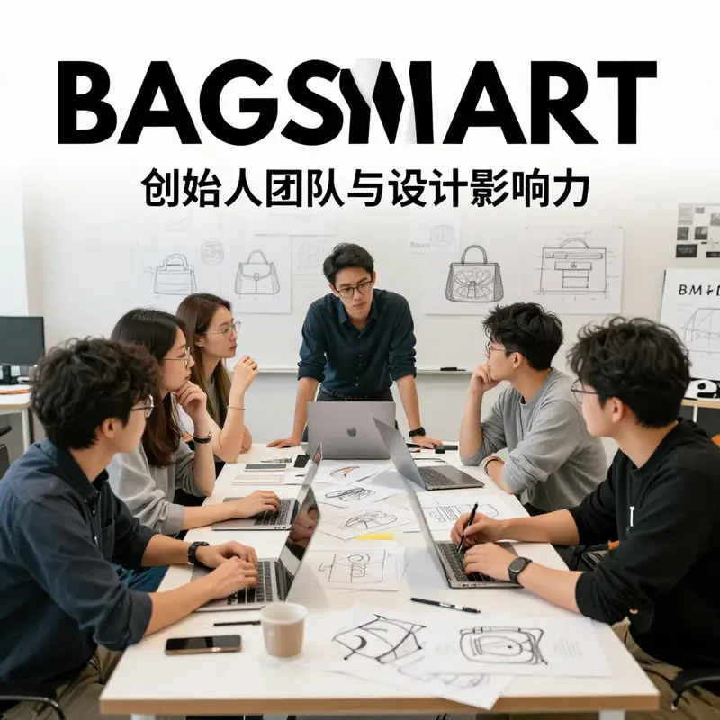 A display of BAGSMART’s bags symbolizing the brand’s philosophy of freedom and non-binary aesthetics.