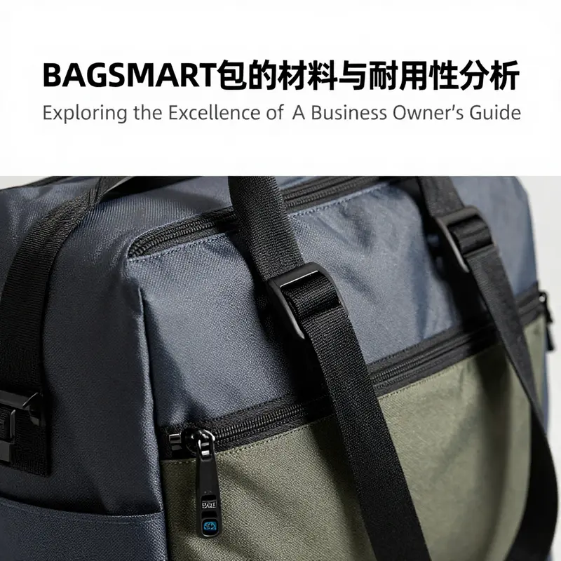 A detailed look at the quality materials used in BAGSMART bags, highlighting durability and design.