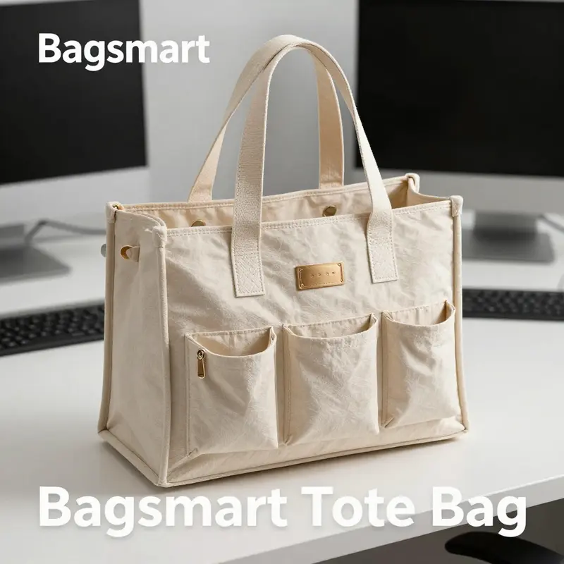 Detailed specifications of the Bagsmart tote bag including its features and structure.
