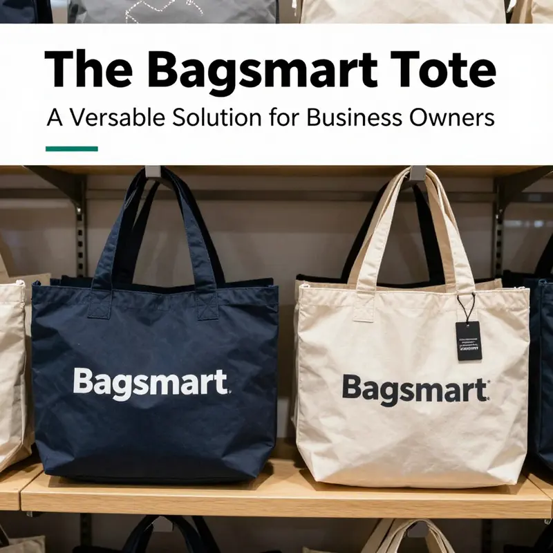 The Bagsmart tote highlights its design features with spacious compartments for everyday business needs.