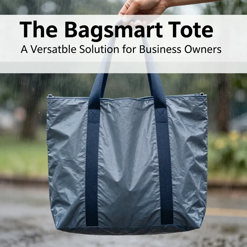 The Bagsmart tote highlights its design features with spacious compartments for everyday business needs.