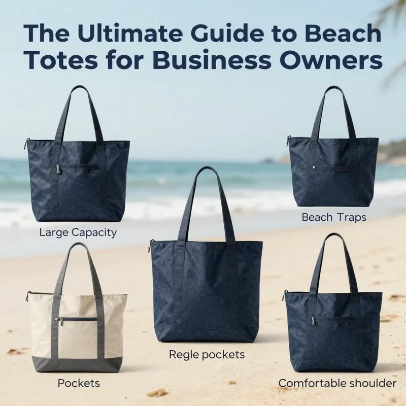 Various materials used in beach tote production, highlighting both durability and sustainability.