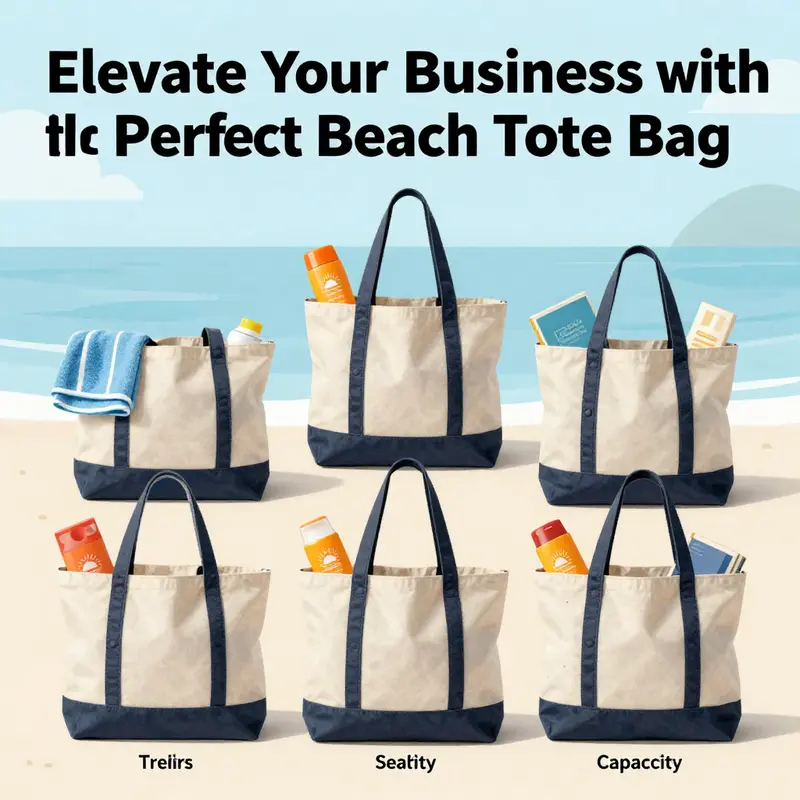 Different materials for beach tote bags showing performance and durability.