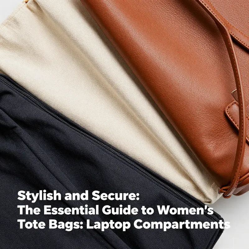 An elegant tote bag showcasing a padded laptop compartment, demonstrating its stylish design and functionality.