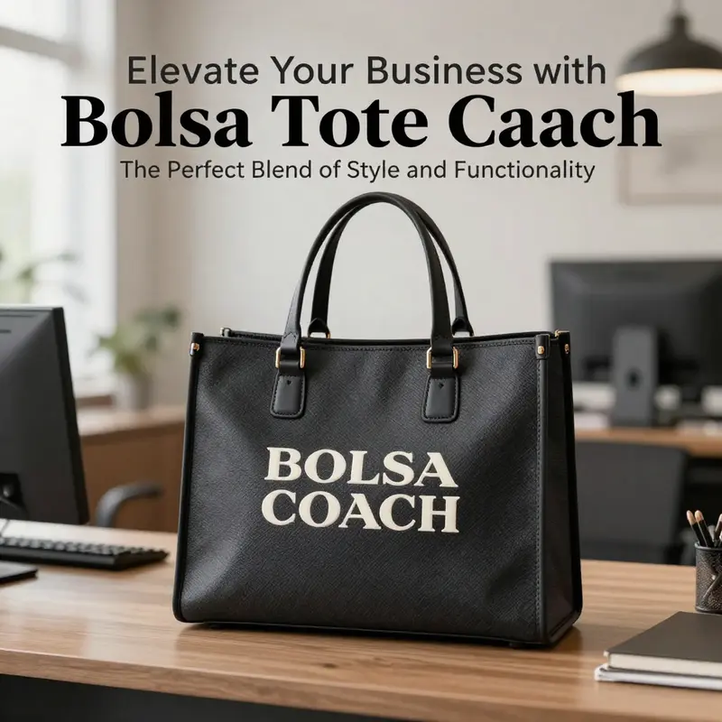 The Bolsa Tote Coach exemplifying classic design in a professional environment.