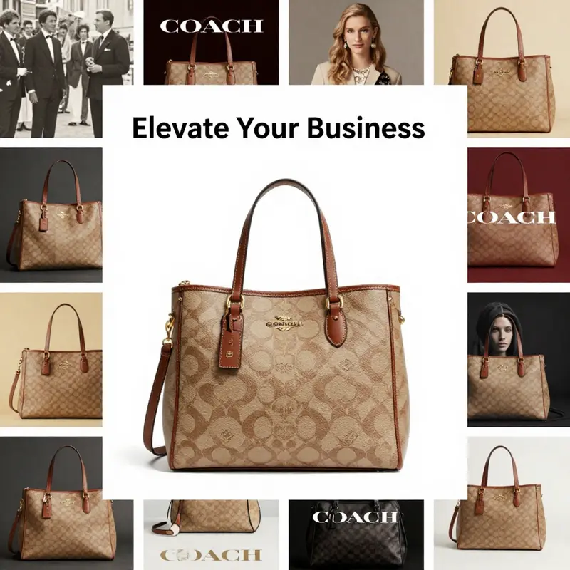 The luxurious materials and design features of the Coach Ace Tote 35.