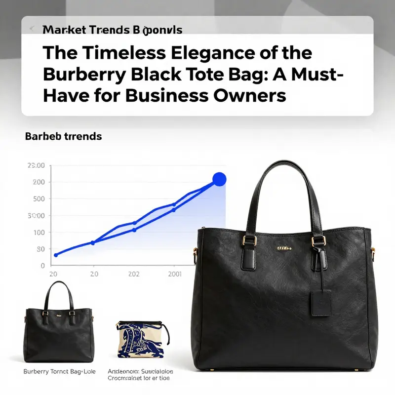 Close-up view of the Burberry Black Tote Bag highlighting its exceptional craftsmanship and stylish design.