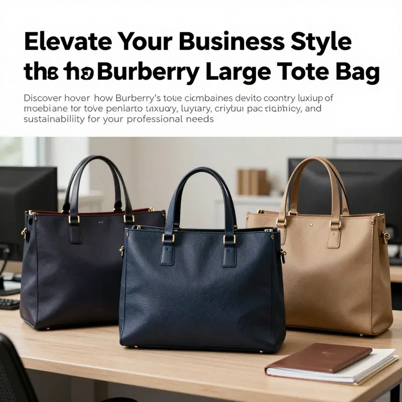 Multiple Burberry Large Tote Bags displayed in a professional setting, embodying elegance and practicality.