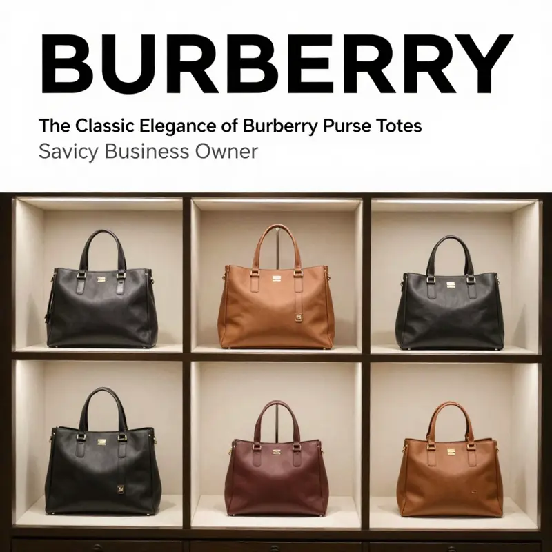 The stylish design of a Burberry purse tote, embodying classic British elegance.