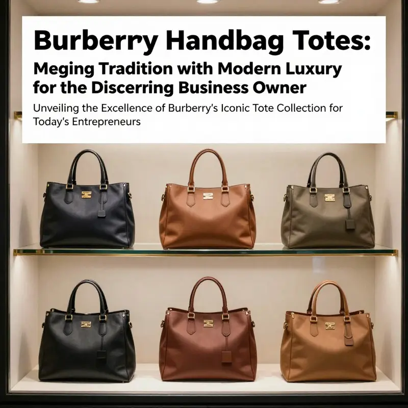 Burberry handbags totes displayed elegantly in a chic fashion retail environment.