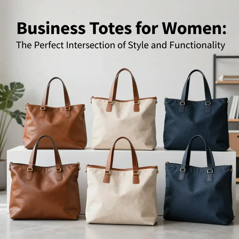 A businesswoman with a functional tote that highlights organization and style in a professional setting.