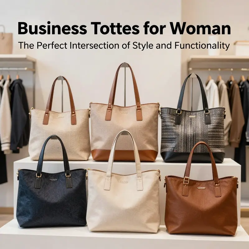 A businesswoman with a functional tote that highlights organization and style in a professional setting.