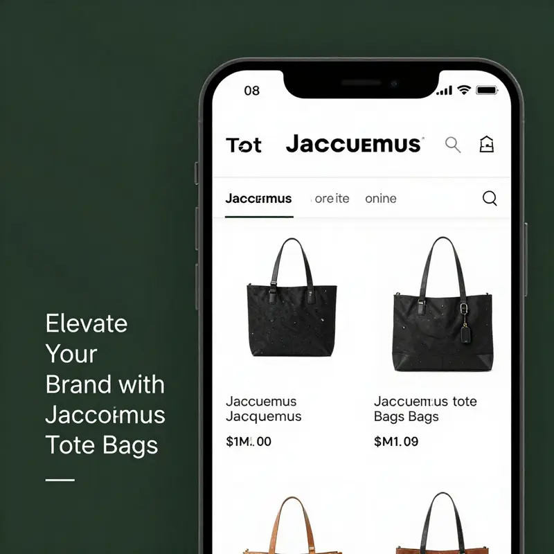 The elegant design of a Jacquemus tote bag showcasing its minimalist appeal.