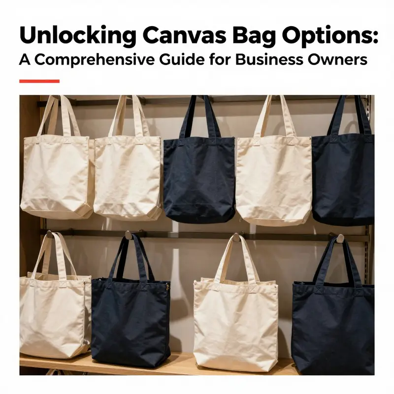 An elegant display of various canvas bags in a retail environment, showcasing their versatility and design.