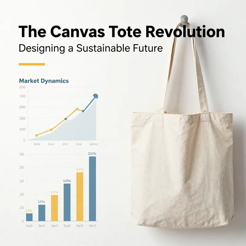 Modern minimalist canvas tote bags reflecting the latest design trends.
