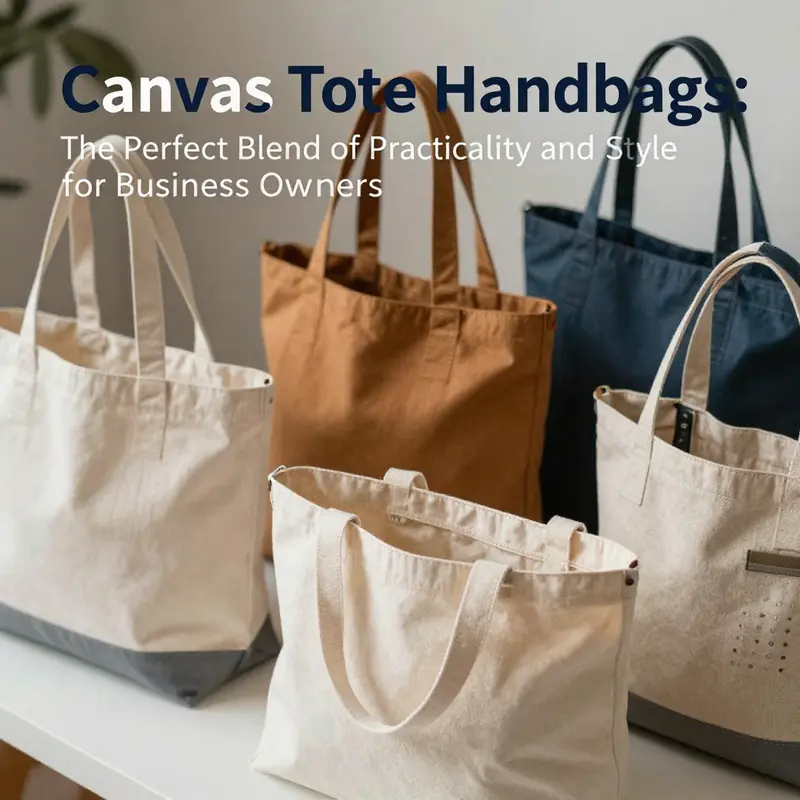 Diverse canvas tote handbags highlighting their design and practical features.