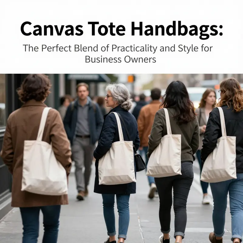 Diverse canvas tote handbags highlighting their design and practical features.
