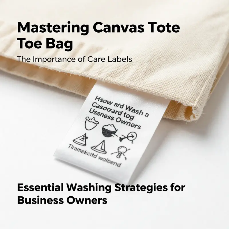 Understanding care labels is vital for proper canvas tote maintenance.