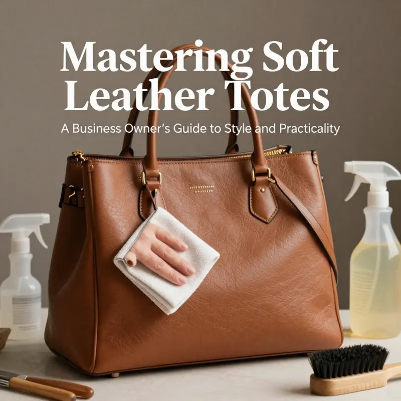 Visual representation of the structural differences between soft and structured leather totes.