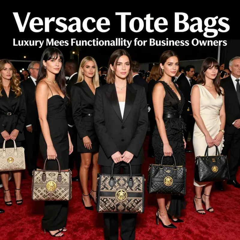 The Medusa ’95 Tote Bag showcases Versace’s commitment to luxury with its signature emblem and elegant design.