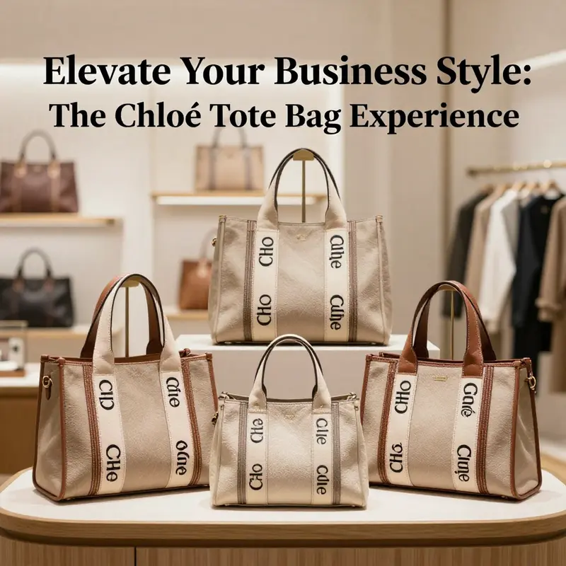 Chloé tote bags showcased in a boutique, representing high fashion and luxury.