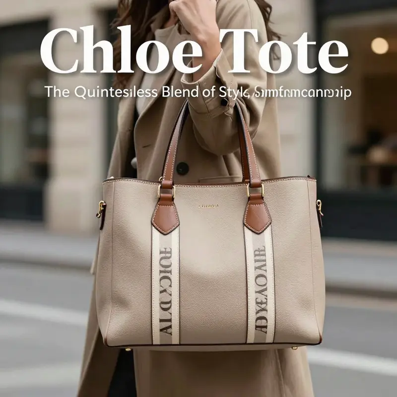 A stylish Chloe Tote bag displayed in an urban environment, illustrating its elegance and design.