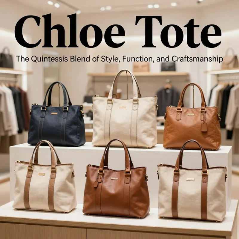 A collection of Chloe Tote bags displaying their distinct materials and elegant designs.