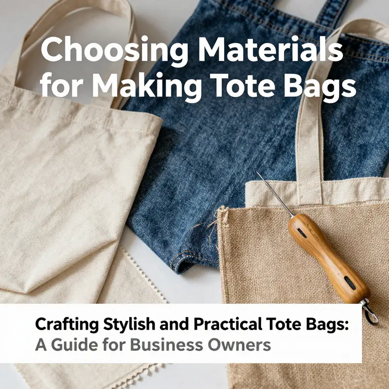 Explore different fabric options for crafting stylish tote bags to enhance your business branding.
