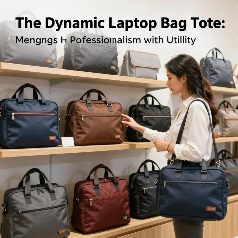 A visual comparison illustrating the sleek design of laptop bag totes versus traditional laptop bags.