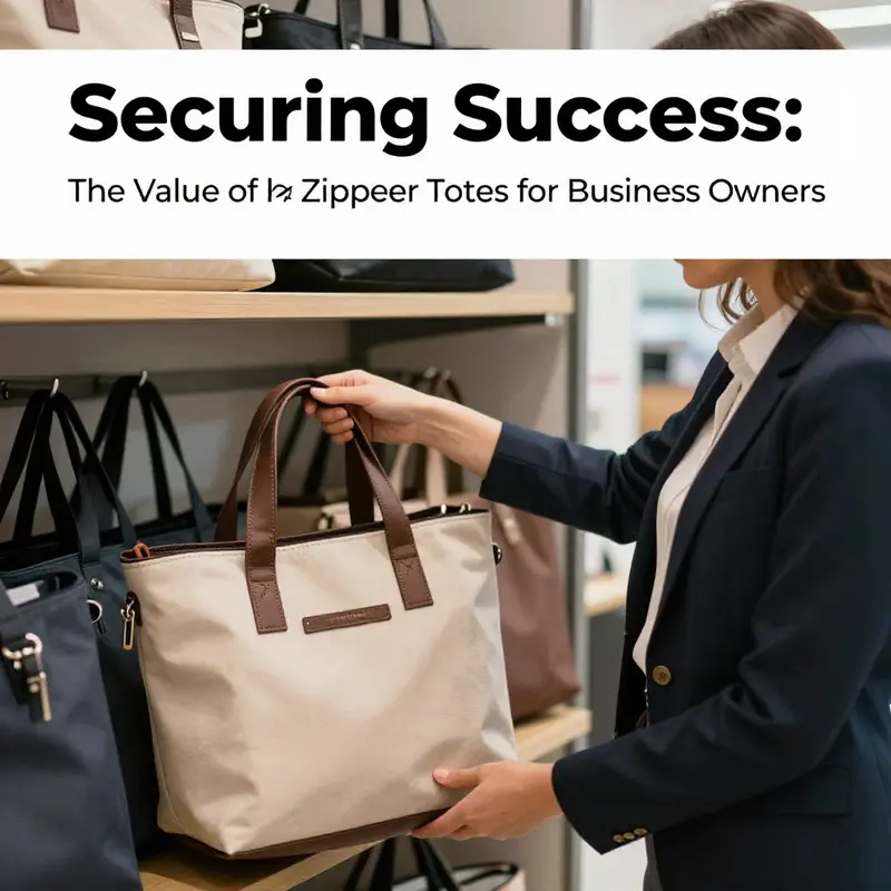 Zippered totes provide essential security for business professionals in crowded urban settings.
