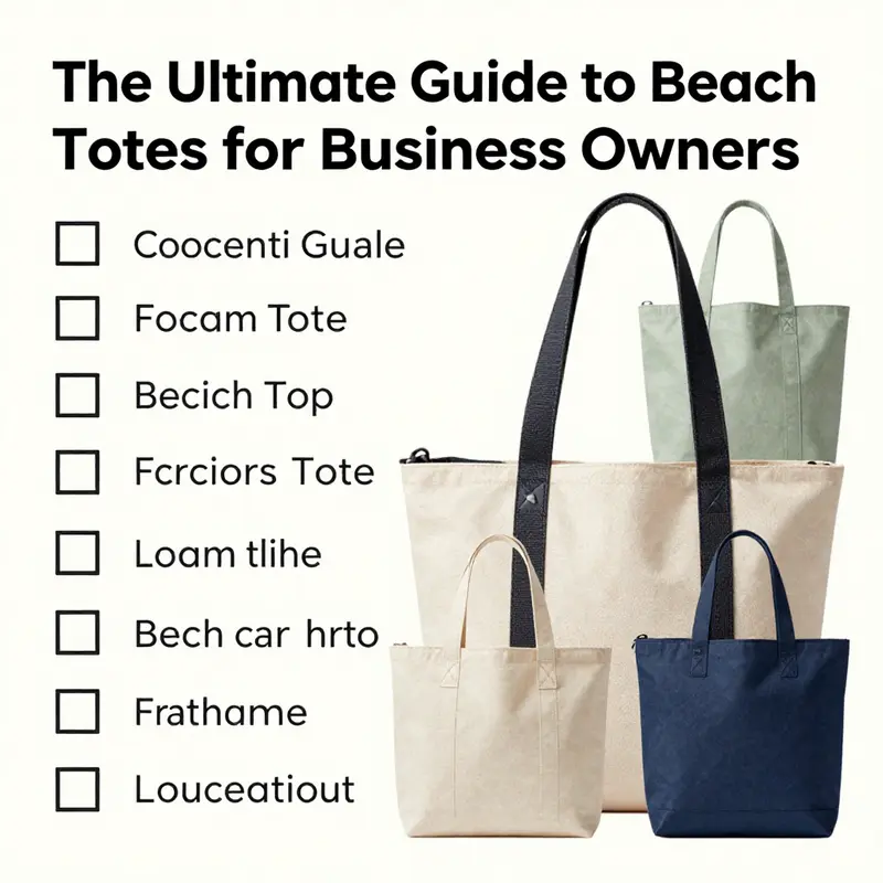 Various materials used in beach tote production, highlighting both durability and sustainability.