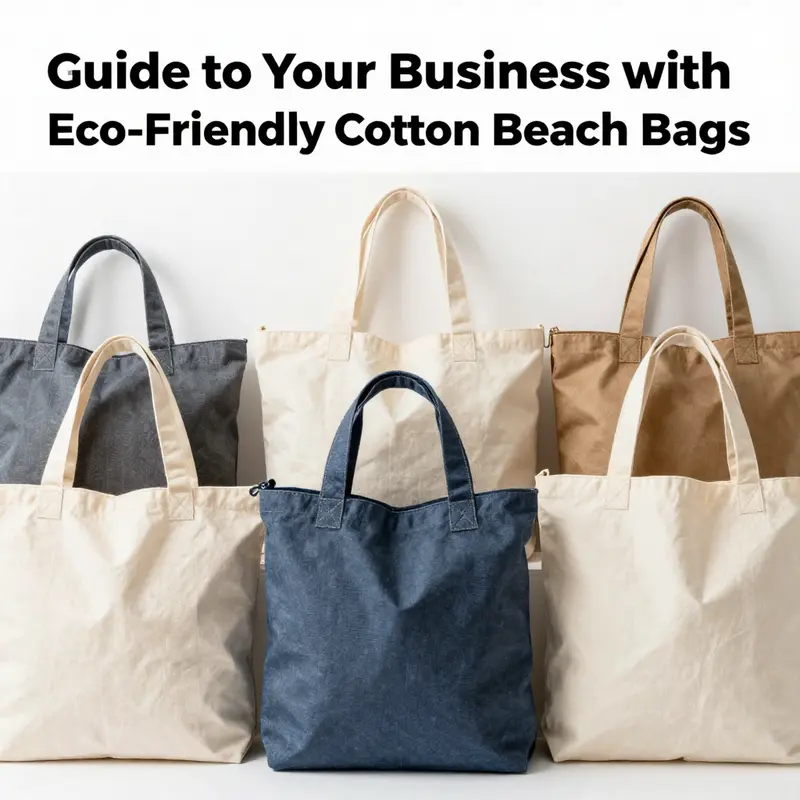 Colorful cotton beach bags enhance the eco-friendly lifestyle while carrying essentials.