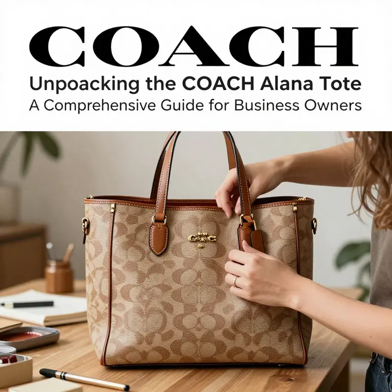 The COACH Alana Tote showcasing its refined design and premium leather material.