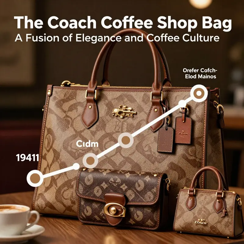 The Coach Coffee Shop Bag embodies the perfect fusion of luxury fashion and vibrant coffee culture.