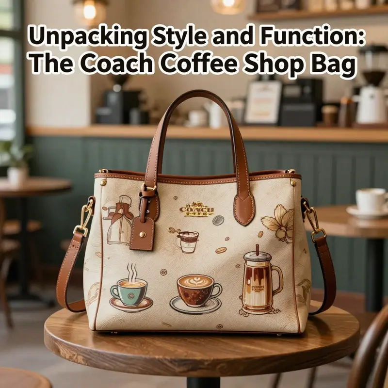 A detailed look at the design elements that make the Coach Coffee Shop Bag a fashionable choice.