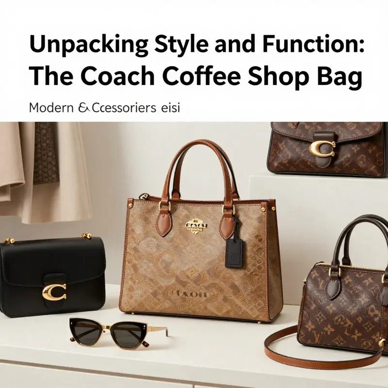 A detailed look at the design elements that make the Coach Coffee Shop Bag a fashionable choice.