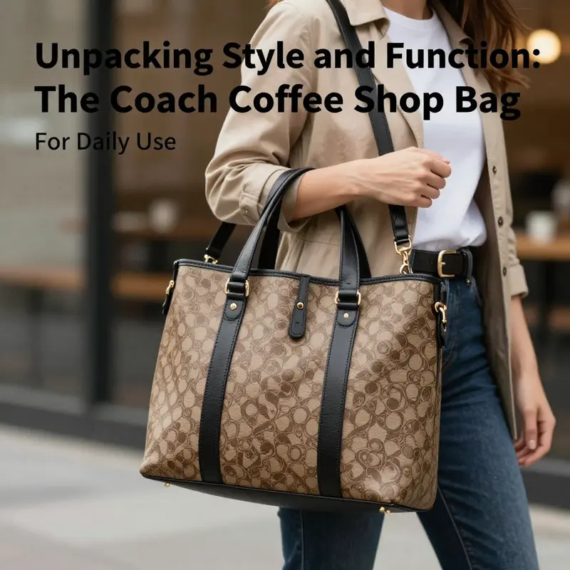 A detailed look at the design elements that make the Coach Coffee Shop Bag a fashionable choice.