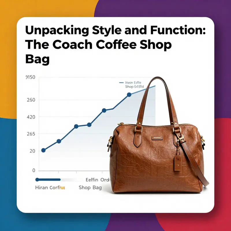 A detailed look at the design elements that make the Coach Coffee Shop Bag a fashionable choice.
