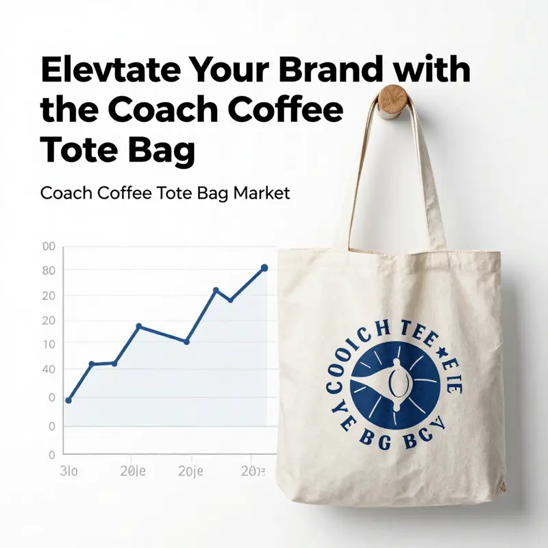 The Coach Coffee Tote Bag showcased in a trendy retail environment.