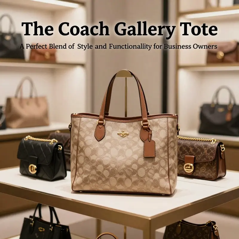 The Coach Gallery Tote adapts seamlessly to both office and casual settings.