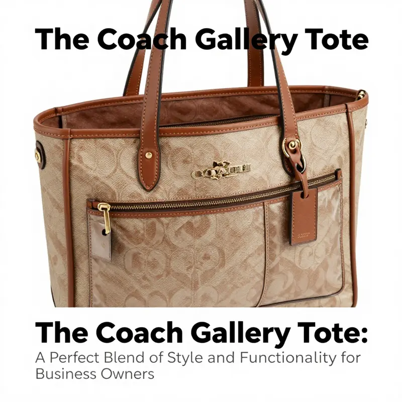 The Coach Gallery Tote adapts seamlessly to both office and casual settings.