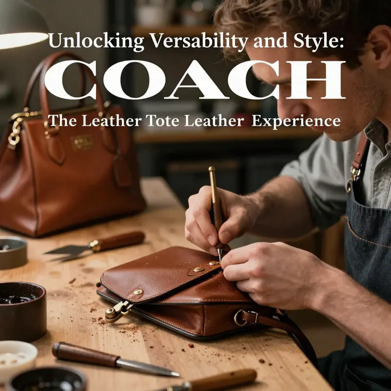 Artisans at COACH showcase expert craftsmanship in leather bag production.