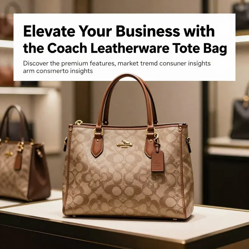 An elegant photographic representation of the Coach Leatherware Tote Bag, highlighting its quality and design.