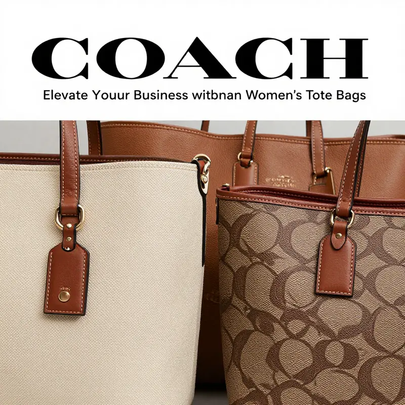 A beautiful array of COACH tote bags highlighting their chic design and elegant colors.