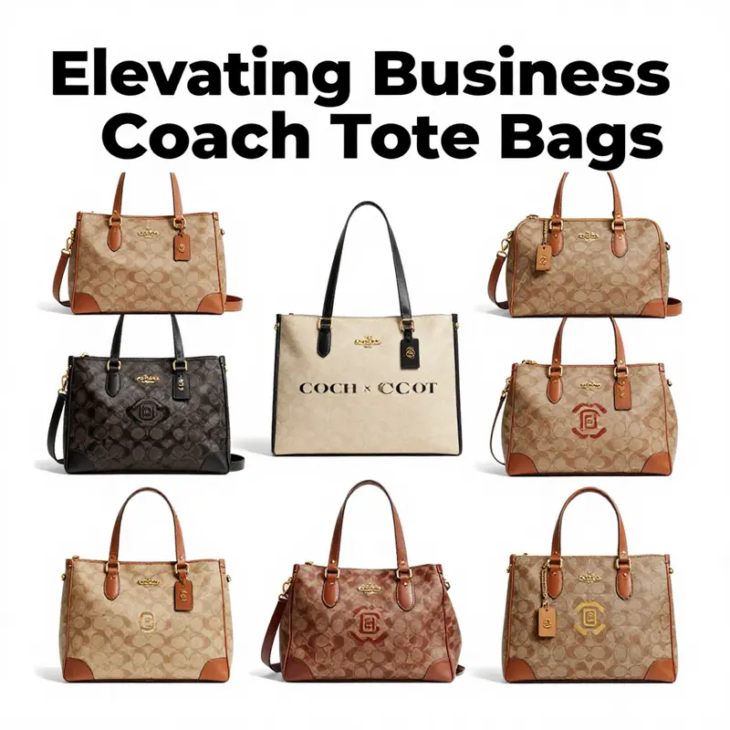 An array of Coach Tote Bags, illustrating their versatility in style and function.