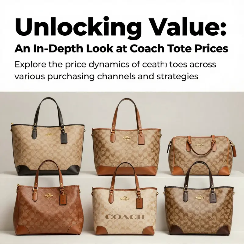 A collection of different Coach tote bags displayed together, highlighting their design and styles.