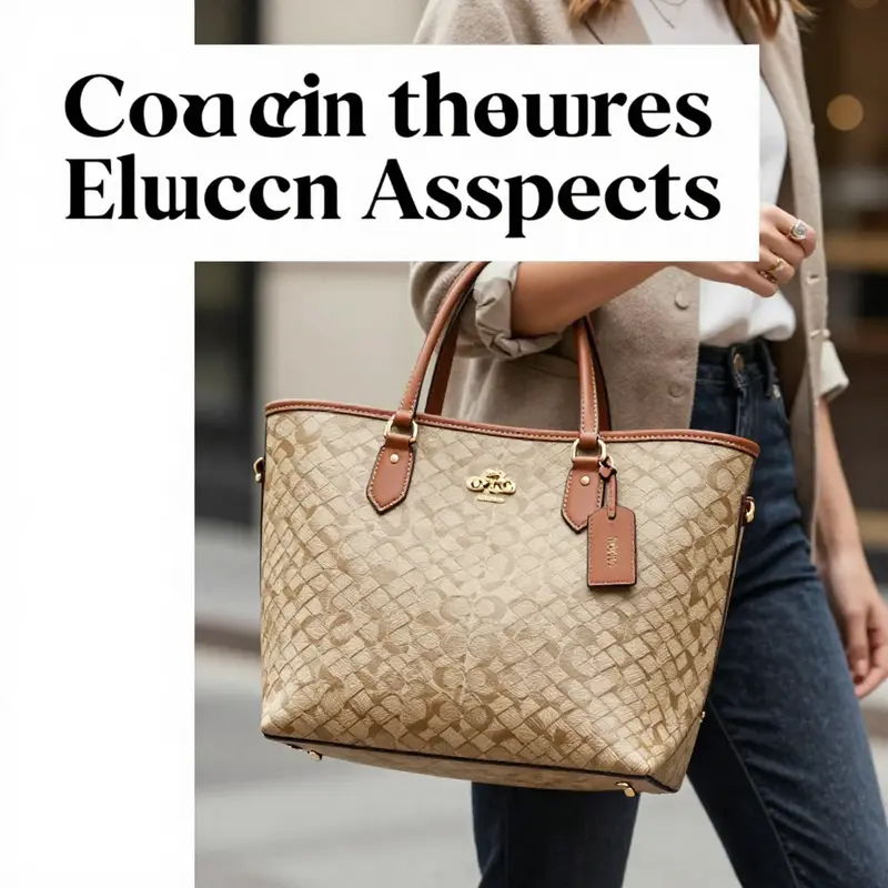 The luxurious woven leather reflects Coach’s dedication to quality and craftsmanship.