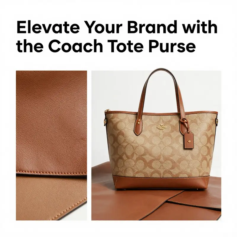 The Coach Tote Purse showcases its core design and functional highlights, perfect for the modern business owner.