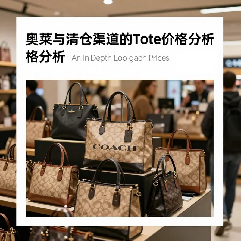 Classic Coach Totes available in an official retail outlet showcasing price range.