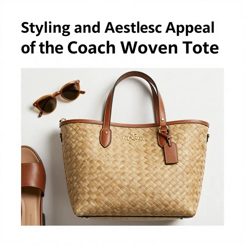 The luxurious woven leather reflects Coach’s dedication to quality and craftsmanship.